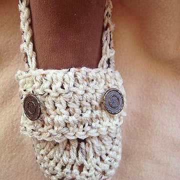 706 CROCHET SLIPPERS ON FELT INSOLES