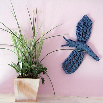 Dragonfly Wall Hanging ECO KNIT!