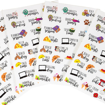 Oh, Hello Co. Oh Hello Planner Stickers 4 Sheets - Font Icon Variety