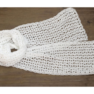 Lace Scarf with Flower