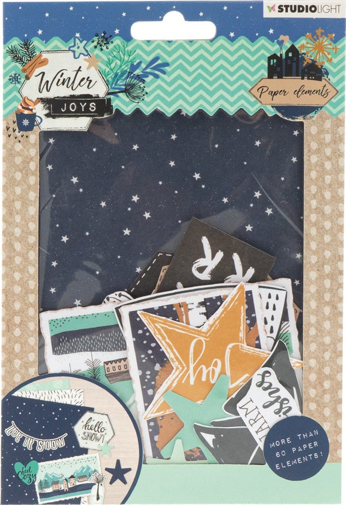 Studio Light Paper Elements Set - #657 Winter Joys