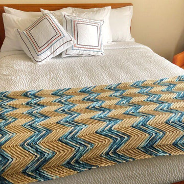 Crochet Chevron Blanket Pattern