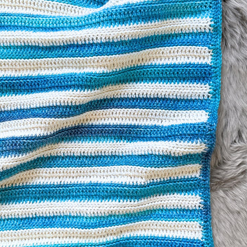 Layered Lines Baby Blanket