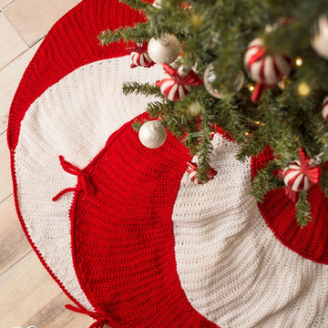 Peppermint Swirl Christmas Tree Skirt
