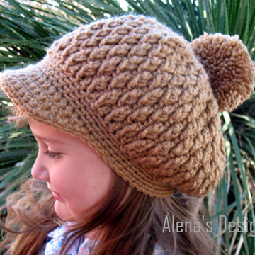 Pom-Pom Slouchy Hat