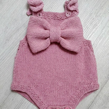 Baby DK Romper, Customisable with Bow, Frills or Bobbles