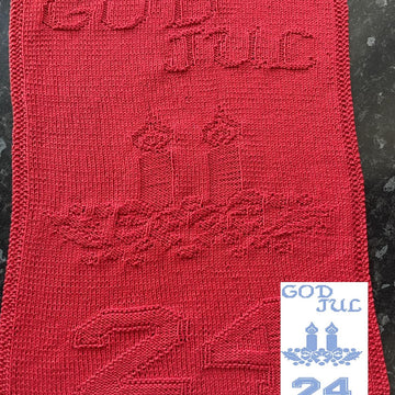 Nr. 692 24. Christmas lights God Jul guest towel