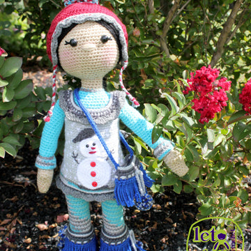 Crochet Doll Pattern, Amigurumi doll pattern, Large doll, 21"/53cm, Hanna