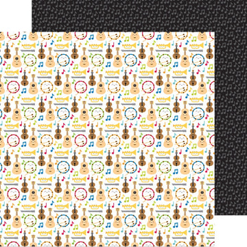Doodlebug School Days Double-Sided Cardstock 12"X12" - Band Class