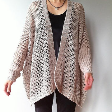 Angelina - easy trendy cardigan (knit)