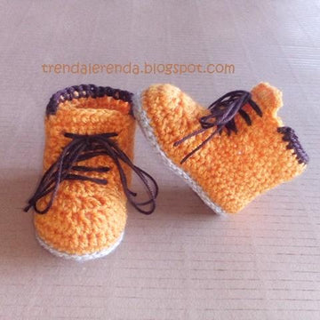 Patucos de bebé estilo botas Timberland