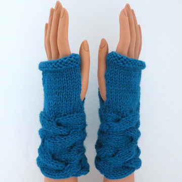 Camille's French Braid Fingerless Mittens