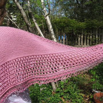 Hybrid Tea Rose Shawl