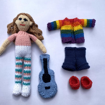 Senna doll with guitar
