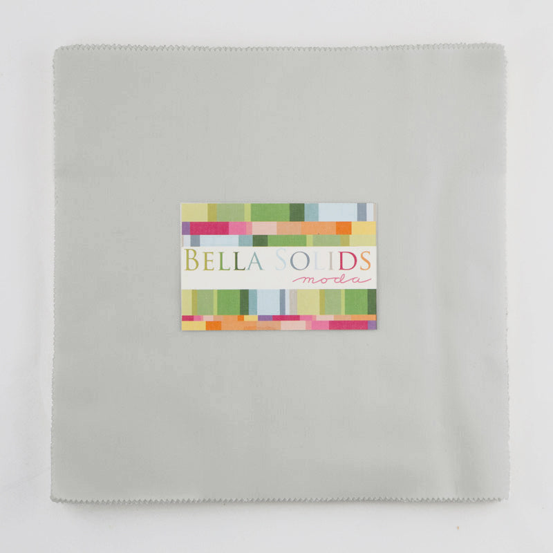 Moda Fabrics Bella Solids Junior Layer Cake - Zen Grey