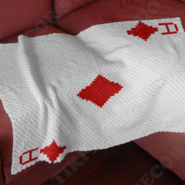 Ace of Diamonds Blanket C2C CROCHET PATTERN