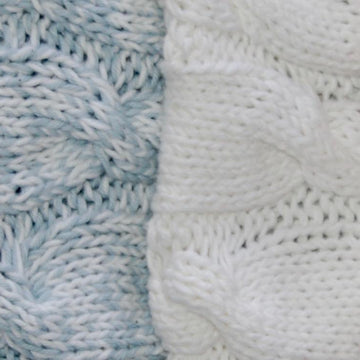 Double Cable Baby Blanket