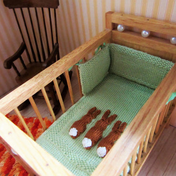 1:12th scale Rabbit Cot Set