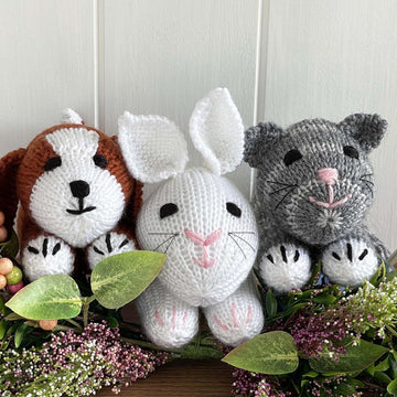 Cute pets knitting pattern 19113