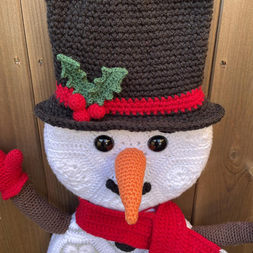 African Flower Snowman wreath