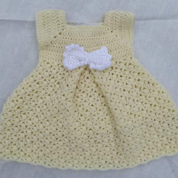 Crochet Pleated Baby Dress