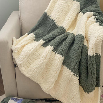 Easy Peasy Knit Throw Pattern