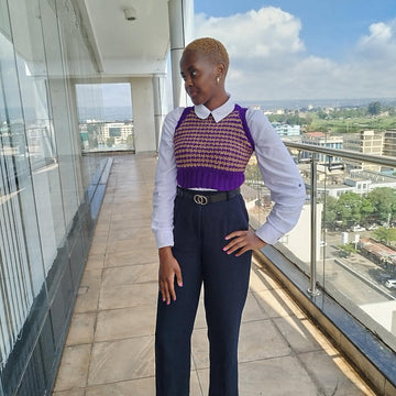 Houndstooth Vest Top