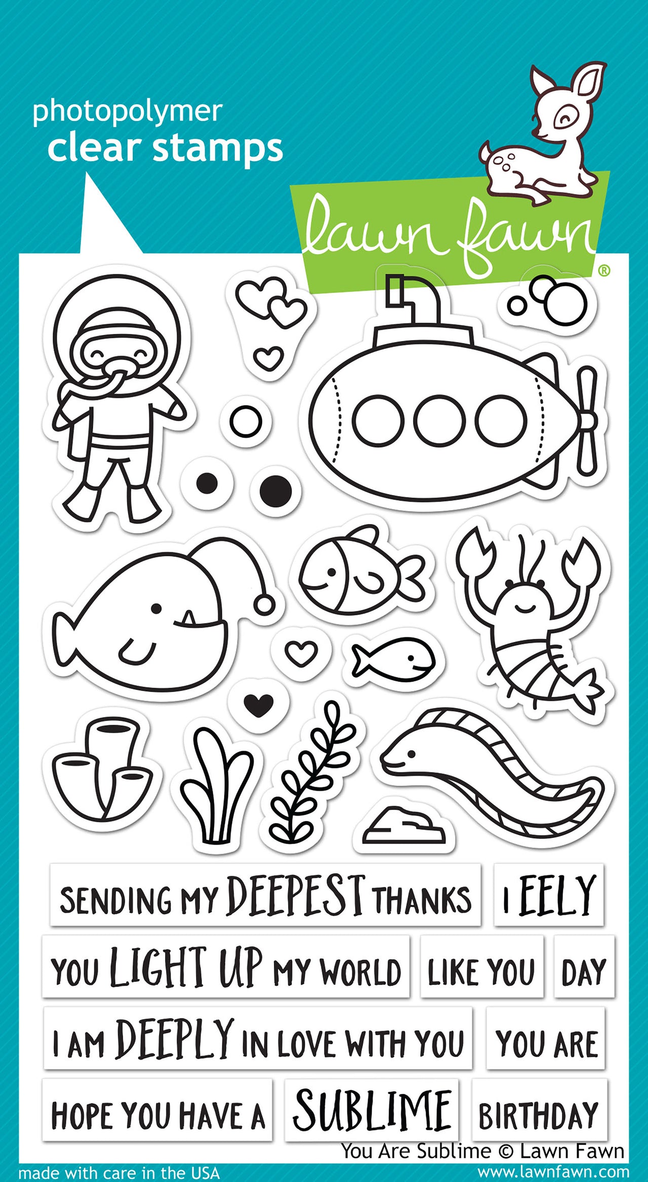Lawn Fawn Clear Stamps 4"X6" - You Are Sublime