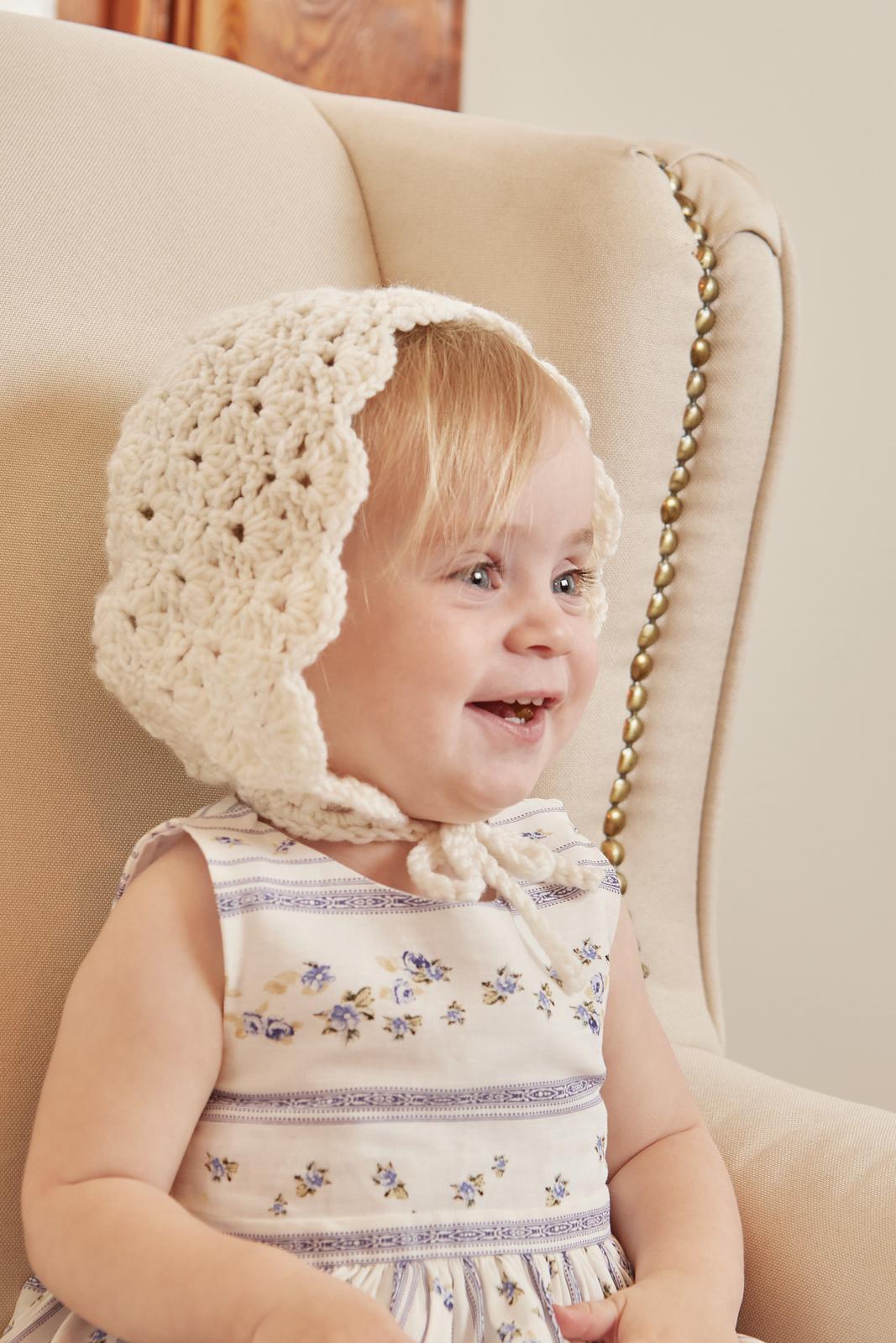 Vintage Baby Crochet Bonnet