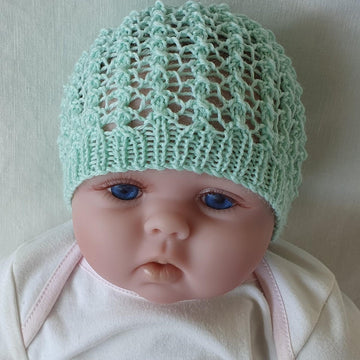 Rhapsody - 4ply lace Beanie for baby