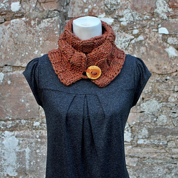 Skinny button scarf