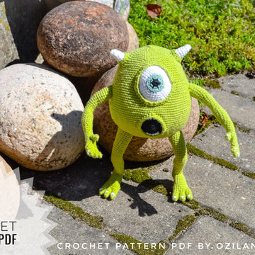 Crochet Pattern Amigurumi MIke the monster toy