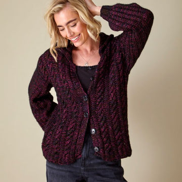Sweater & Cardigan 6447 knitted in King Cole Firefly Aran