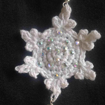 Thank You Snowflakes Crochet Earrings Pattern