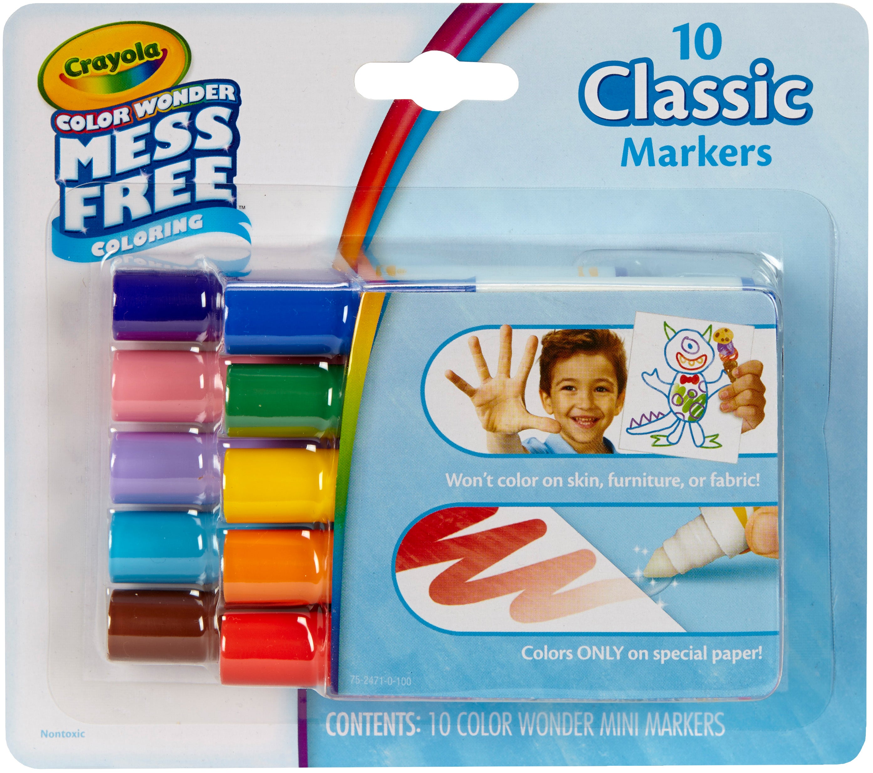 Crayola Color Wonder Mini Markers - Classic 10/Pkg