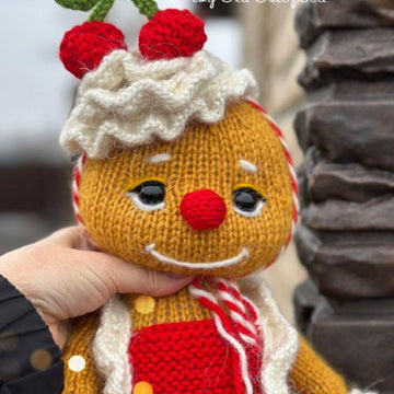 Gingerbread Man Knitting Pattern