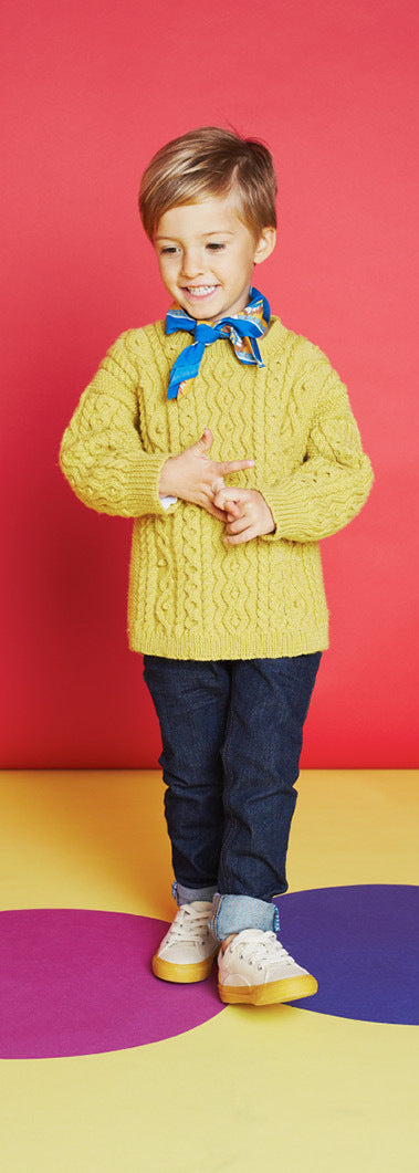 Ethan Jumper - Knitting Pattern For Kids in Debbie Bliss Baby Cashmerino