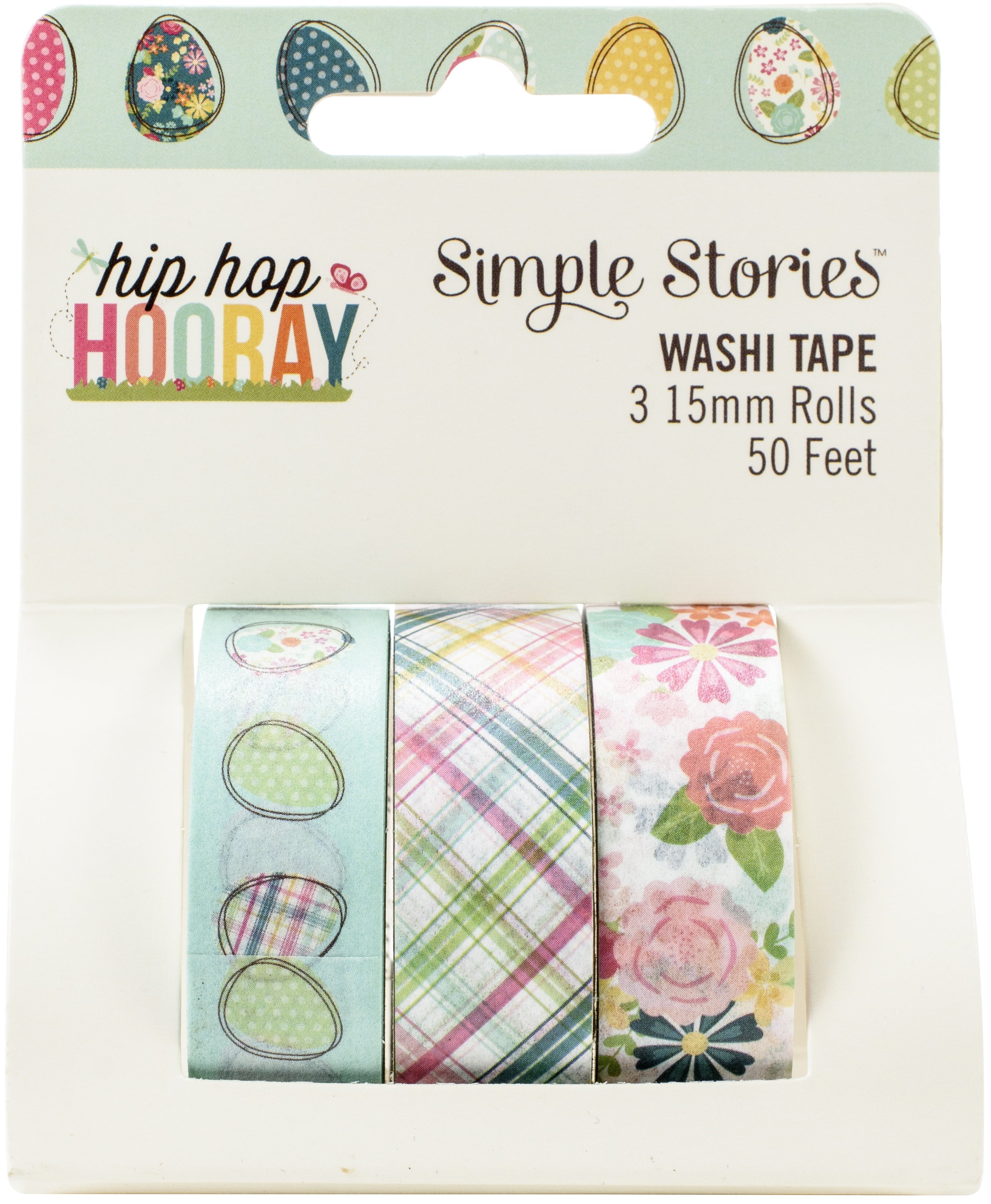 Simple Stories Hip Hop Hooray Washi Tape 3/Pkg - 619639