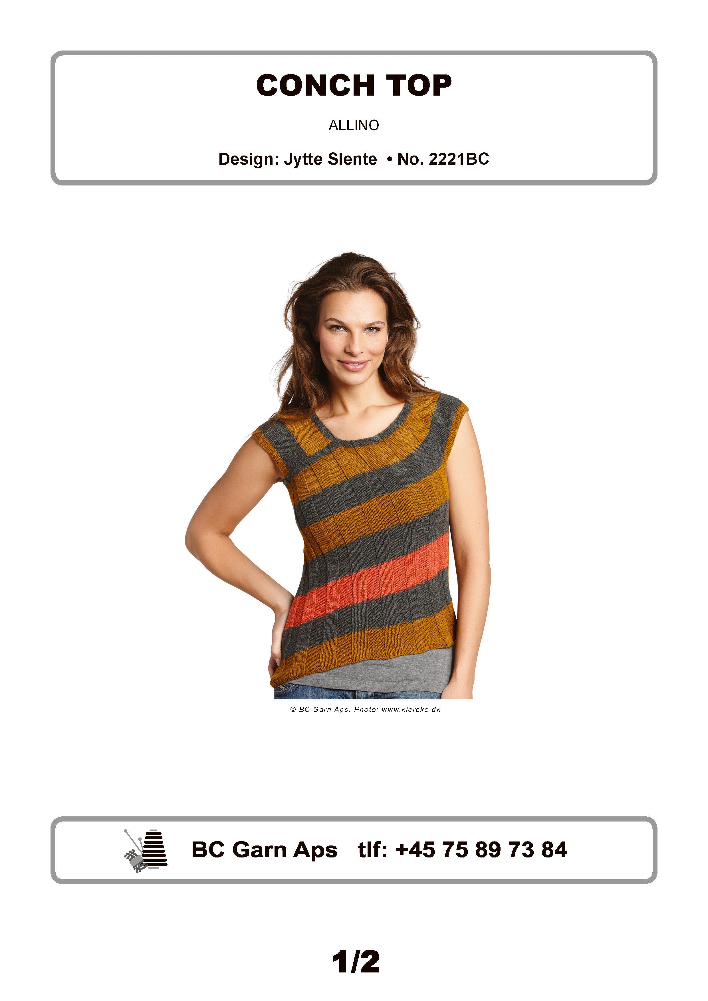 Conch Top in BC Garn Allino - 2221BC - Downloadable PDF