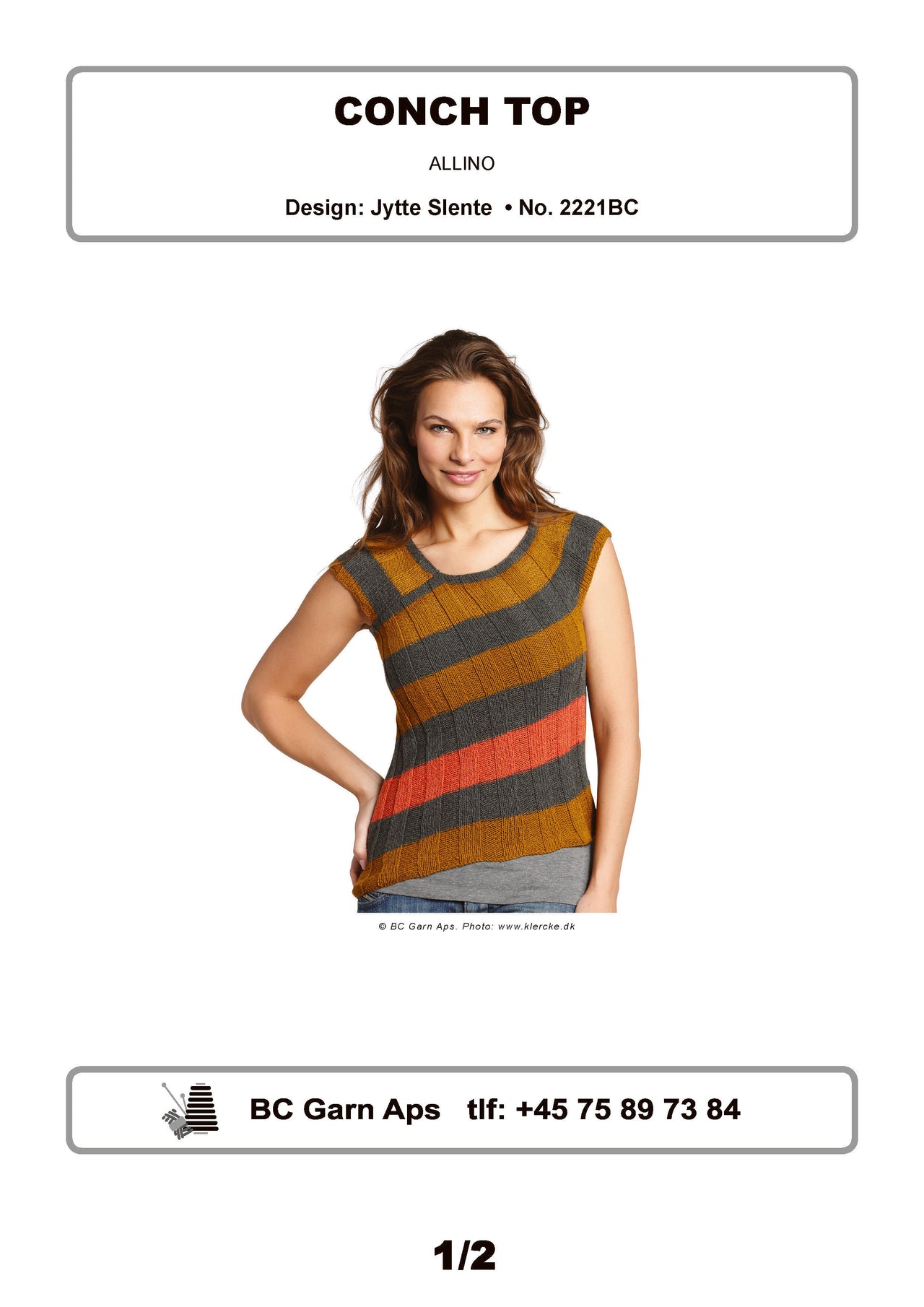 Conch Top in BC Garn Allino - 2221BC - Downloadable PDF