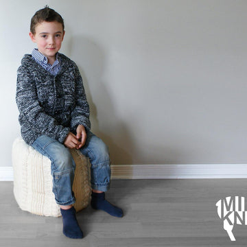 Cable Knit Footstool (2015018)