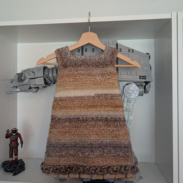 Pleated A-line Dress