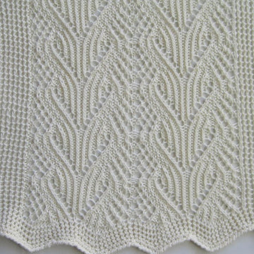 Glencoe Cable Lace Shawl