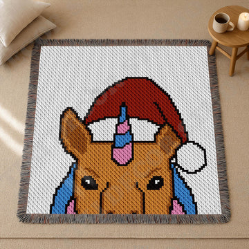 CROCHET PATTERN C2C Unicorn Baby Blanket