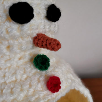 Snowman house small animals