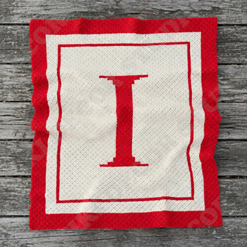 Letter I Blanket C2C CROCHET PATTERN