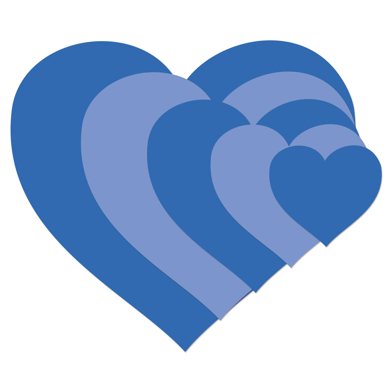 Kaisercraft Nesting Dies 5/Pkg - Hearts 1.25" To 4.75"