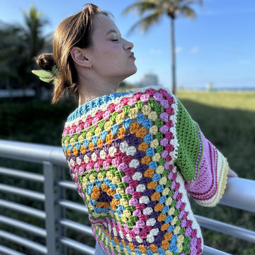 Amelie Granny Square sweater