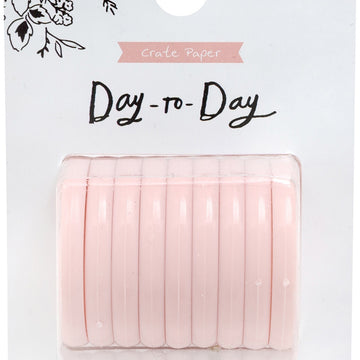 American Crafts Maggie Holmes Day-To-Day Planner Discs 2.75"X4" 9/Pkg - Blush