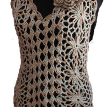 Peach Cream Lace Top